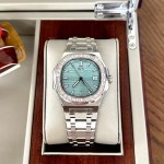 ĐỒNG HỒ NAM I&W Carnival 721G TIFFANY - Viền Bạc Đá - Dây Thép - Automatic - Kính Sapphire — ảnh 1