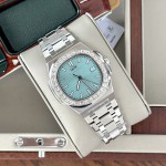 ĐỒNG HỒ NAM I&W Carnival 721G TIFFANY - Viền Bạc Đá - Dây Thép - Automatic - Kính Sapphire — ảnh 3