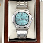 ĐỒNG HỒ NAM I&W Carnival 721G TIFFANY - Viền Bạc Trơn - Dây Thép - Automatic - Kính Sapphire — ảnh 1