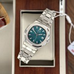 ĐỒNG HỒ NAM I&W Carnival 721G Emerald Green - Viền Bạc Trơn - Dây Thép - Automatic - Kính Sapphire — ảnh 5