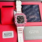 Đồng hồ Nam BONEST GATTI Carbon BG9907 Bugundy - 45mm - Automatic — ảnh 5