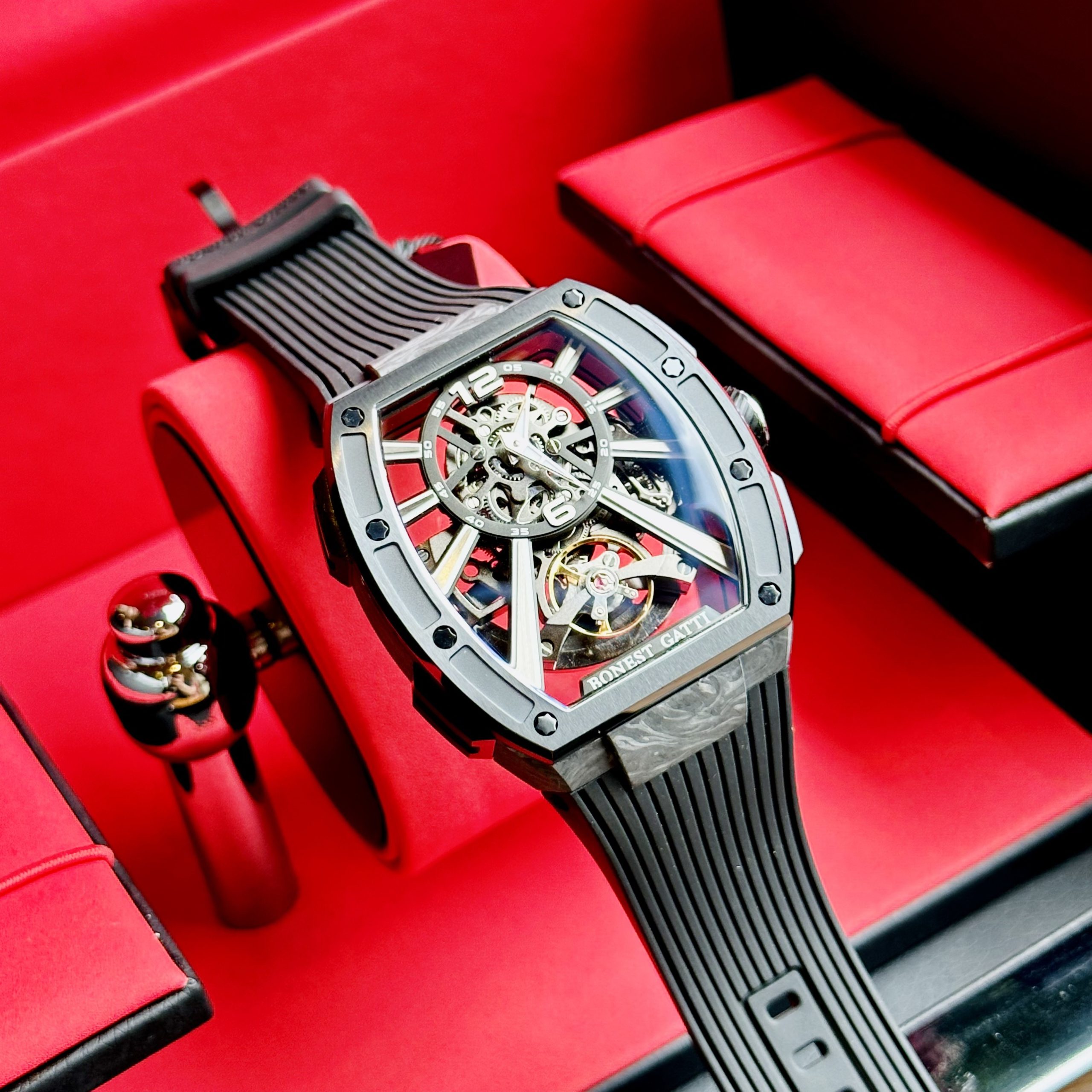 Đồng hồ Nam BONEST GATTI Carbon BG9950- A1- 45mm - Automatic
