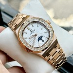 ĐỒNG HỒ NAM Carnival 8110G - Mặt Trắng Đá - Automatic - Dây Thép Gold - Kính Sapphire — ảnh 7