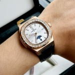 ĐỒNG HỒ NAM Carnival 8110G - Mặt Trắng Đá - Automatic - Dây Da - Kính Sapphire — ảnh 8