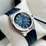 ĐỒNG HỒ NAM I&W Carnival 711G - Mặt Blue - Viền Bạc Trơn - Dây Cao Su - Automatic - Kính Sapphire — ảnh 10