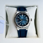 ĐỒNG HỒ NAM I&W Carnival 711G - Mặt Blue - Viền Bạc Trơn - Dây Cao Su - Automatic - Kính Sapphire — ảnh 11