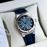 ĐỒNG HỒ NAM I&W Carnival 711G - Mặt Blue - Viền Bạc Trơn - Dây Cao Su - Automatic - Kính Sapphire — ảnh 5