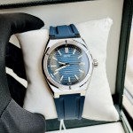 ĐỒNG HỒ NAM I&W Carnival 711G - Mặt Blue - Viền Bạc Trơn - Dây Cao Su - Automatic - Kính Sapphire — ảnh 7