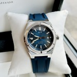 ĐỒNG HỒ NAM I&W Carnival 711G - Mặt Blue - Viền Bạc Trơn - Dây Cao Su - Automatic - Kính Sapphire — ảnh 1