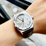 ĐỒNG HỒ NAM I&W Carnival 711G - Mặt Black - Viền Bạc Trơn - Dây Da - Automatic - Kính Sapphire — ảnh 9