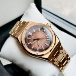 ĐỒNG HỒ NAM I&W Carnival 711G Mặt Nâu - Viền Vàng  Trơn - Dây Thép Gold - Automatic - Kính Sapphire — ảnh 11