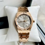 ĐỒNG HỒ NAM I&W Carnival 711G - Mặt Gray - Viền Vàng Trơn - Dây Thép Gold - Automatic - Kính Sapphire — ảnh 2