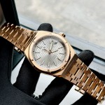 ĐỒNG HỒ NAM I&W Carnival 711G - Mặt Gray - Viền Vàng Trơn - Dây Thép Gold - Automatic - Kính Sapphire — ảnh 3