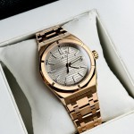ĐỒNG HỒ NAM I&W Carnival 711G - Mặt Gray - Viền Vàng Trơn - Dây Thép Gold - Automatic - Kính Sapphire — ảnh 9