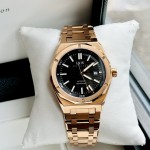 ĐỒNG HỒ NAM I&W Carnival 711G - Mặt Black - Viền Vàng Trơn - Dây Thép Gold - Automatic - Kính Sapphire — ảnh 8