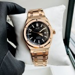 ĐỒNG HỒ NAM I&W Carnival 711G - Mặt Black - Viền Vàng Trơn - Dây Thép Gold - Automatic - Kính Sapphire — ảnh 10