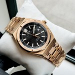 ĐỒNG HỒ NAM I&W Carnival 711G - Mặt Black - Viền Vàng Trơn - Dây Thép Gold - Automatic - Kính Sapphire — ảnh 11