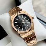 ĐỒNG HỒ NAM I&W Carnival 711G - Mặt Black - Viền Vàng Trơn - Dây Thép Gold - Automatic - Kính Sapphire — ảnh 5