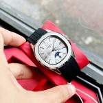 ĐỒNG HỒ NAM Carnival Aquanus 8113G - Mặt Trắng - Viền Bạc - Dây Cao Su - Automatic - Kính Sapphire — ảnh 3