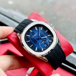 ĐỒNG HỒ NAM Carnival Aquanus 8113G - Mặt Blue - Viền Bạc - Dây Cao Su - Automatic - Kính Sapphire — ảnh 1