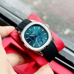 ĐỒNG HỒ NAM Carnival Aquanus 8113G - Mặt Green - Viền Bạc - Dây Cao Su - Automatic - Kính Sapphire — ảnh 4