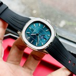 ĐỒNG HỒ NAM Carnival Aquanus 8113G - Mặt Green - Viền Bạc - Dây Cao Su - Automatic - Kính Sapphire — ảnh 2