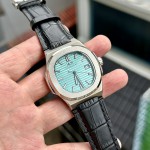 ĐỒNG HỒ NAM I&W Carnival 721G TIFFANY - Viền Bạc Trơn - Dây Da - Automatic - Kính Sapphire — ảnh 3