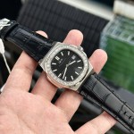 ĐỒNG HỒ NAM I&W CARNIVAL NAUTILUS 8108G- Viền Đá - Dây Da - Automatic - Kính Sapphire — ảnh 6