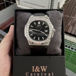 ĐỒNG HỒ NAM I&W CARNIVAL NAUTILUS 8108G- Viền Đá - Dây Da - Automatic - Kính Sapphire — ảnh 1