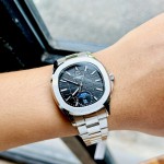 ĐỒNG HỒ NAM Carnival Aquanus 8113G - Mặt Đen- Viền Bạc - Dây Thép - Automatic - Kính Sapphire — ảnh 4