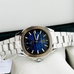 ĐỒNG HỒ NAM Carnival Aquanus 8113G - Mặt Blue- Viền Bạc - Dây Thép - Automatic - Kính Sapphire — ảnh 4