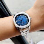 ĐỒNG HỒ NAM Carnival Aquanus 8113G - Mặt Blue- Viền Bạc - Dây Thép - Automatic - Kính Sapphire — ảnh 8