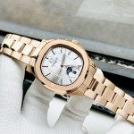 ĐỒNG HỒ NAM Carnival Aquanus 8113G - Mặt Trắng- Viền Vàng - Dây Thép - Automatic - Kính Sapphire — ảnh 2