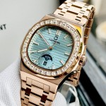 ĐỒNG HỒ NAM Carnival Aquanus 8110G - Mặt TIFFANY- Viền Vàng Đá - Dây Thép - Automatic - Kính Sapphire — ảnh 10