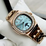 ĐỒNG HỒ NAM Carnival Aquanus 8110G - Mặt TIFFANY- Viền Vàng Đá - Dây Thép - Automatic - Kính Sapphire — ảnh 11