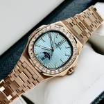 ĐỒNG HỒ NAM Carnival Aquanus 8110G - Mặt TIFFANY- Viền Vàng Đá - Dây Thép - Automatic - Kính Sapphire — ảnh 4