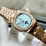 ĐỒNG HỒ NAM Carnival Aquanus 8110G - Mặt TIFFANY- Viền Vàng Đá - Dây Thép - Automatic - Kính Sapphire — ảnh 7