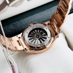 ĐỒNG HỒ NAM Carnival Aquanus 8113G - Mặt Vàng - Viền Vàng - Dây Thép - Automatic - Kính Sapphire — ảnh 3