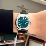 ĐỒNG HỒ NAM I&W Carnival 721G Green - Viền Bạc Đá - Dây Da - Automatic - Kính Sapphire — ảnh 7