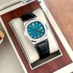 ĐỒNG HỒ NAM I&W Carnival 721G Green - Viền Bạc Đá - Dây Da - Automatic - Kính Sapphire — ảnh 4