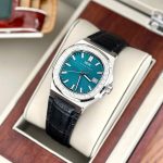 ĐỒNG HỒ NAM I&W Carnival 721G Green - Viền Bạc Đá - Dây Da - Automatic - Kính Sapphire — ảnh 2