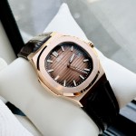 ĐỒNG HỒ NAM I&W Carnival 721G Gold - Viền Gold Trơn - Dây Da - Automatic - Kính Sapphire — ảnh 6