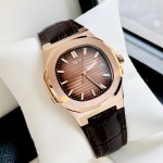 ĐỒNG HỒ NAM I&W Carnival 721G Gold - Viền Gold Trơn - Dây Da - Automatic - Kính Sapphire — ảnh 7