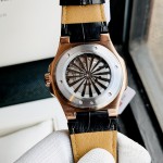 ĐỒNG HỒ NAM I&W Carnival 721G Black - Viền Gold Trơn - Dây Da - Automatic - Kính Sapphire — ảnh 4