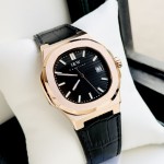 ĐỒNG HỒ NAM I&W Carnival 721G Black - Viền Gold Trơn - Dây Da - Automatic - Kính Sapphire — ảnh 7