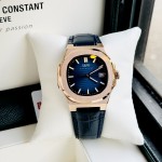 ĐỒNG HỒ NAM I&W Carnival 721G Blue - Viền Gold Trơn - Dây Da - Automatic - Kính Sapphire — ảnh 11