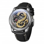 Đồng Hồ Nam OBLVLO Dragon Gold - Viền Bạc - 42mm - Automatic - Sapphire — ảnh 1