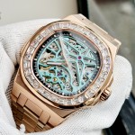 Đồng Hồ Nam CARNIVAL NAUTILUS 8118G2 Màu Vàng Đá - Mặt Xanh TIFFANY - Dây Thép - Automatic- Kính Sapphire — ảnh 4