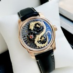 Đồng Hồ Nam OBLVLO Dragon Gold - Viền Vàng - 42mm - Automatic - Sapphire — ảnh 9