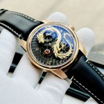 Đồng Hồ Nam OBLVLO Dragon Gold - Viền Vàng - 42mm - Automatic - Sapphire — ảnh 6